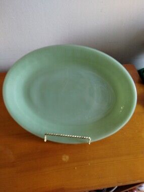VTG Fire King Jadeite Oval Plate